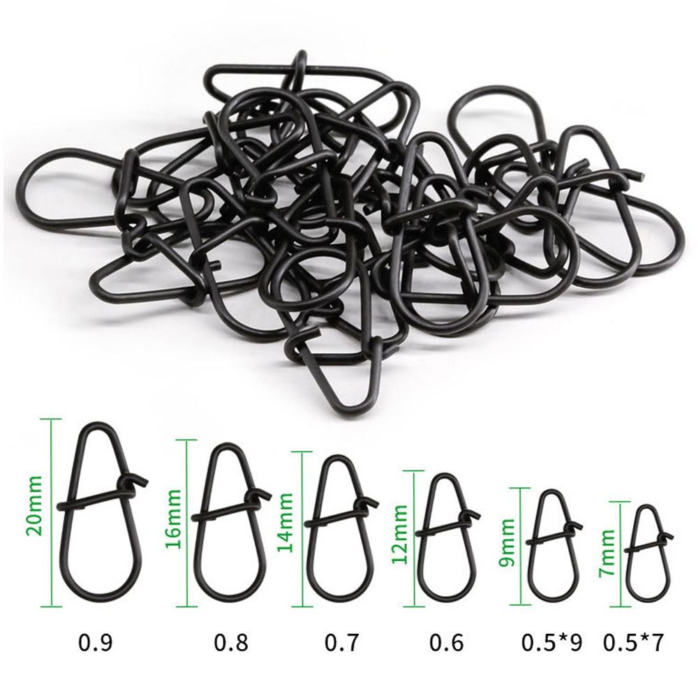 100Pcs/lot Matte black Snap Fi - Fishing Hook Box reseña y precio