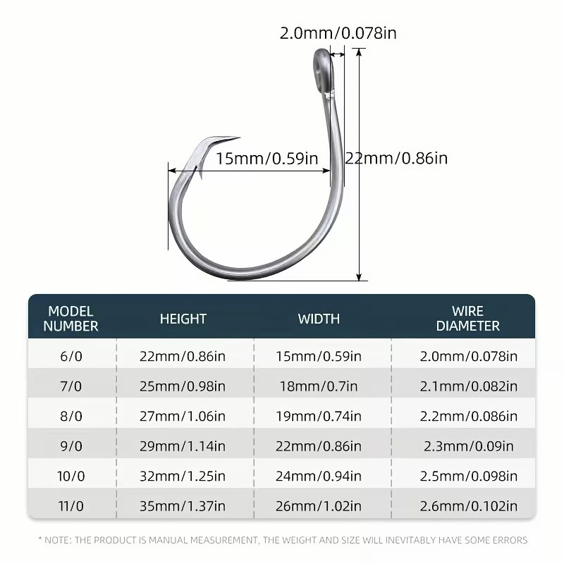 30pcs/box Fishing Hooks Stainl - Fishing Hook Circle reseña y precio