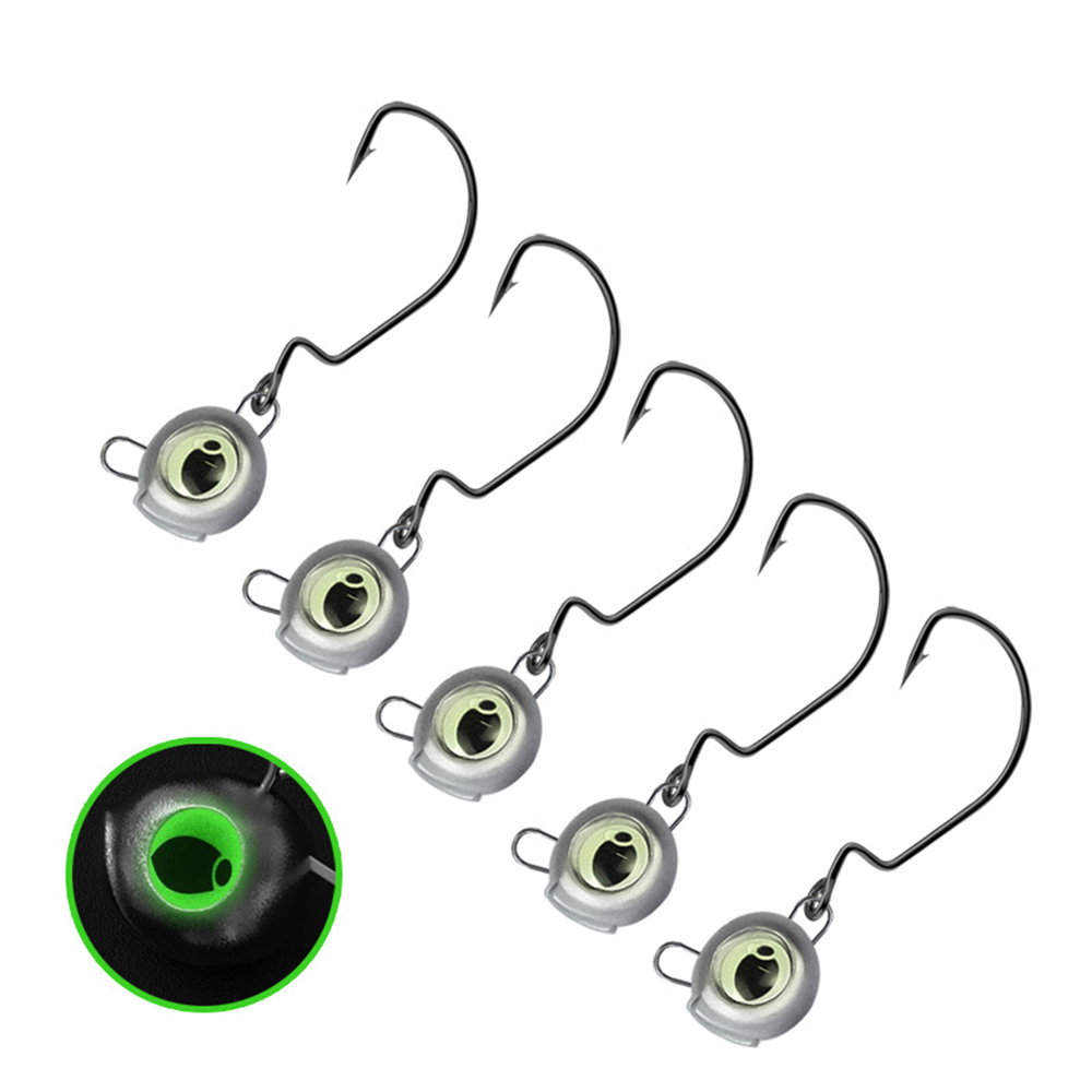 10pcs Weedless Jig Heads with  - Fishing Hook Weedless reseña y precio