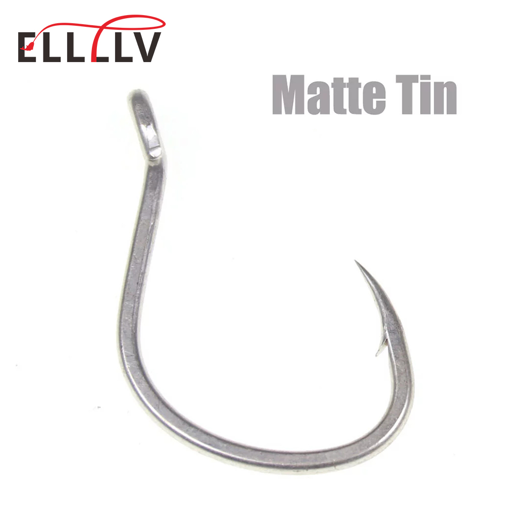 10pcs Matte Tin Anti-rust Salt - Fishing Hook Barbless reseña y precio