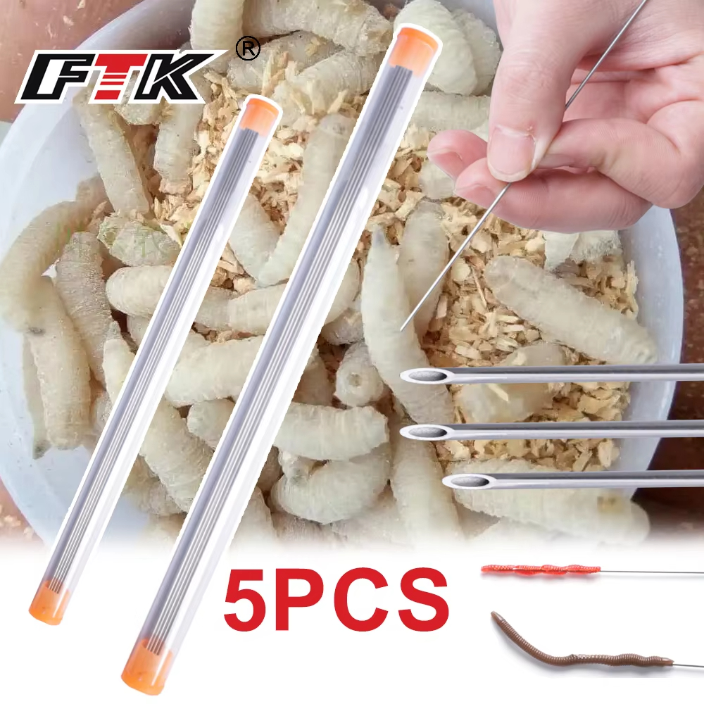 Earthworm Hooking Needle Stain - Fishing Hook Stainless Steel reseña y precio