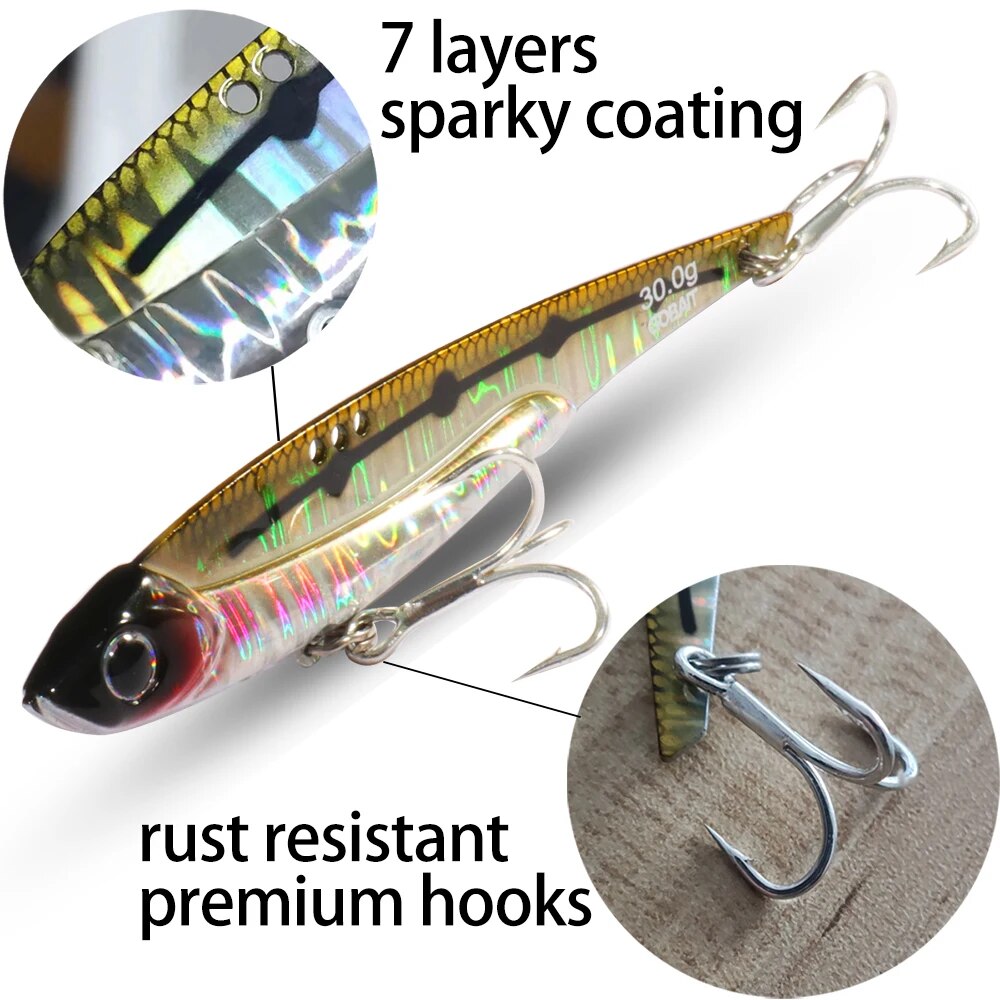 GOBAIT VIB Fishing Lure 20g 25 - Fishing Hook Treble reseña y precio