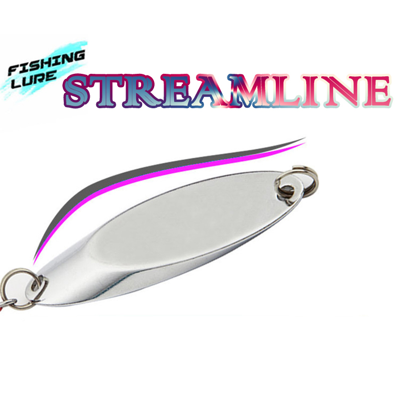1pc 2.5g-35g Metal Spoon Lure  - Fishing Hook Treble reseña y precio
