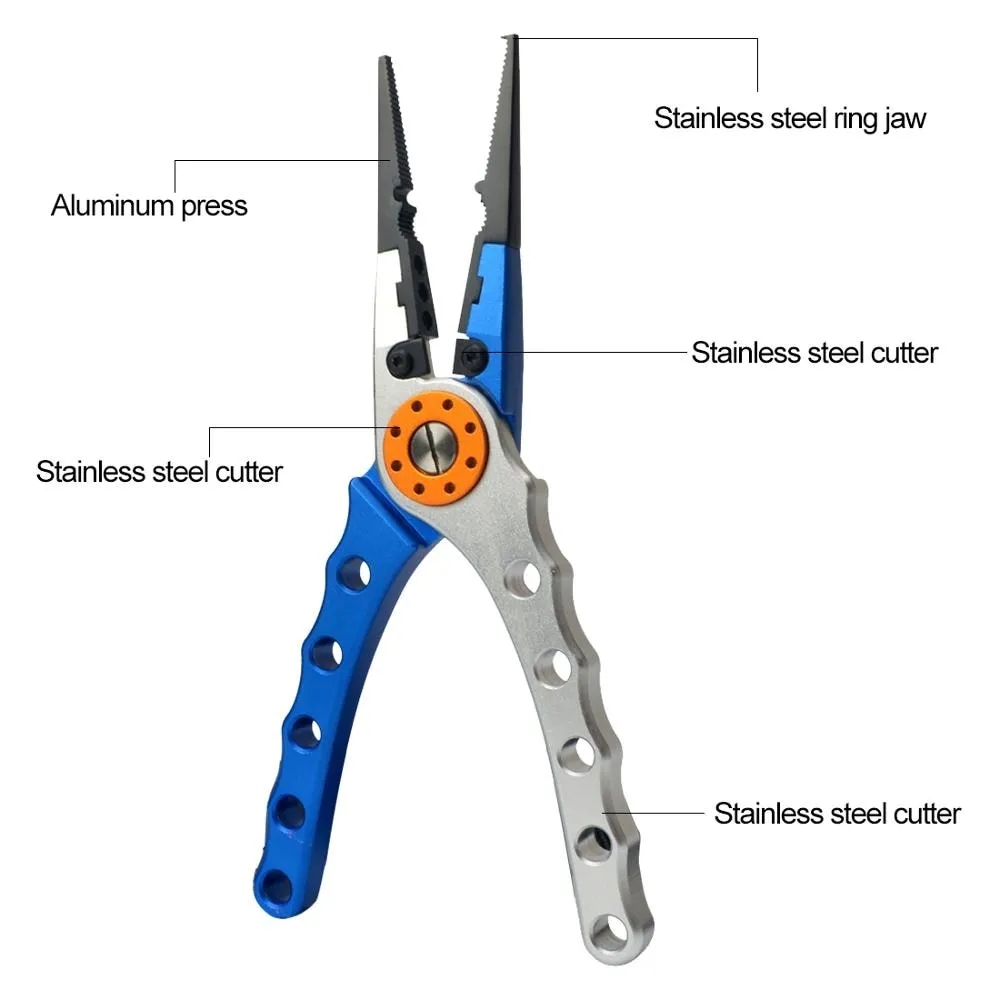 Fishing Pliers Line Cutter Mul - Fishing Hook Sharpener reseña y precio
