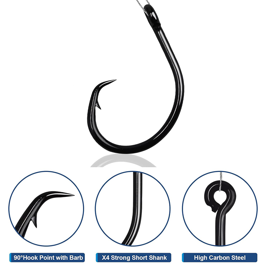 Circle Hooks 3X Strong Saltwat - Fishing Hook Circle reseña y precio