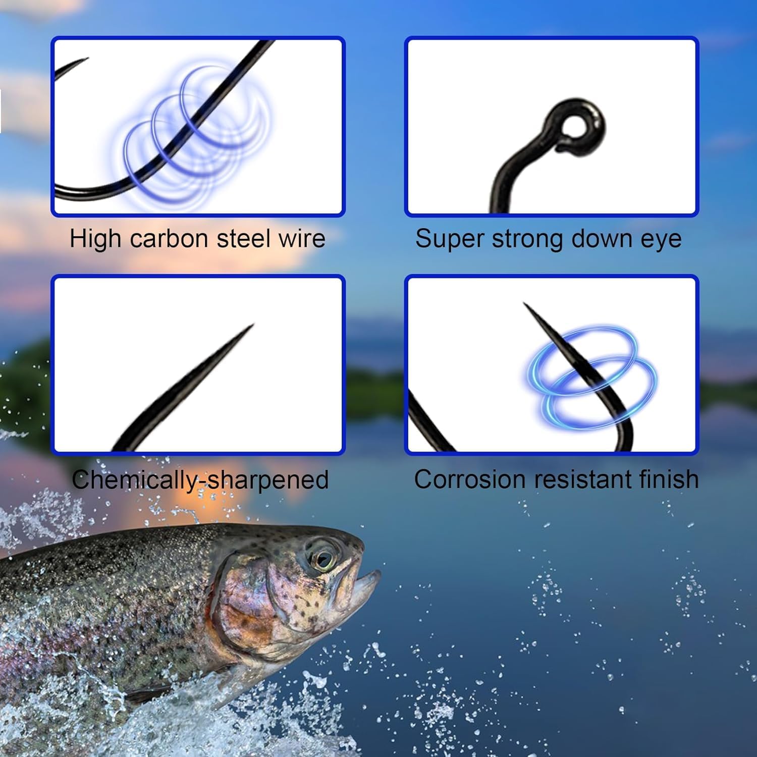 Aventik Eupheng 100PCS Competi - Fishing Hook Barbless reseña y precio