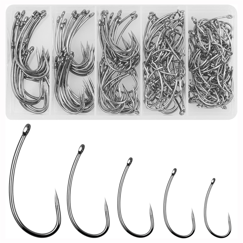 180PCS Barbless Fishing Hooks  - Fishing Hook Circle reseña y precio