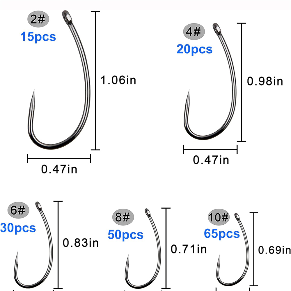 180PCS Barbless Fishing Hooks  - Fishing Hook Circle reseña y precio