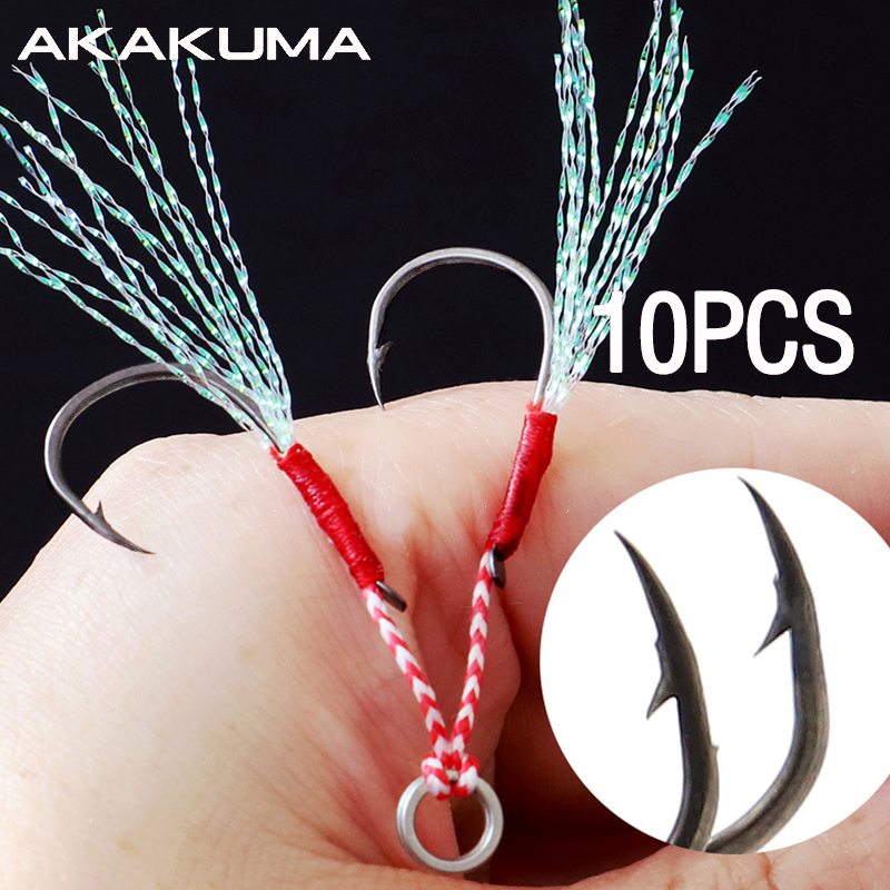10Pcs Fishing Hooks Single Hoo - Fishing Hook Assortment reseña y precio