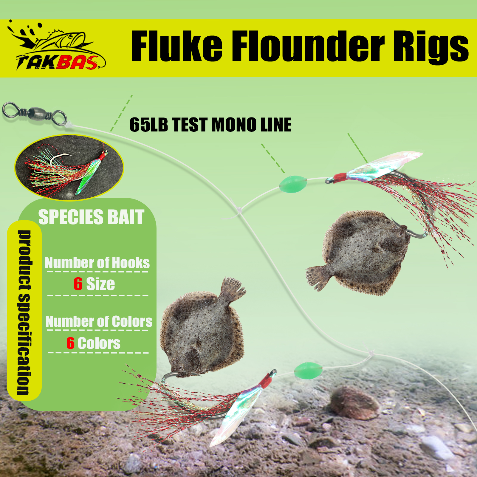 6pcs Snapper Tackle Flasher Ri - Fishing Hook Circle reseña y precio