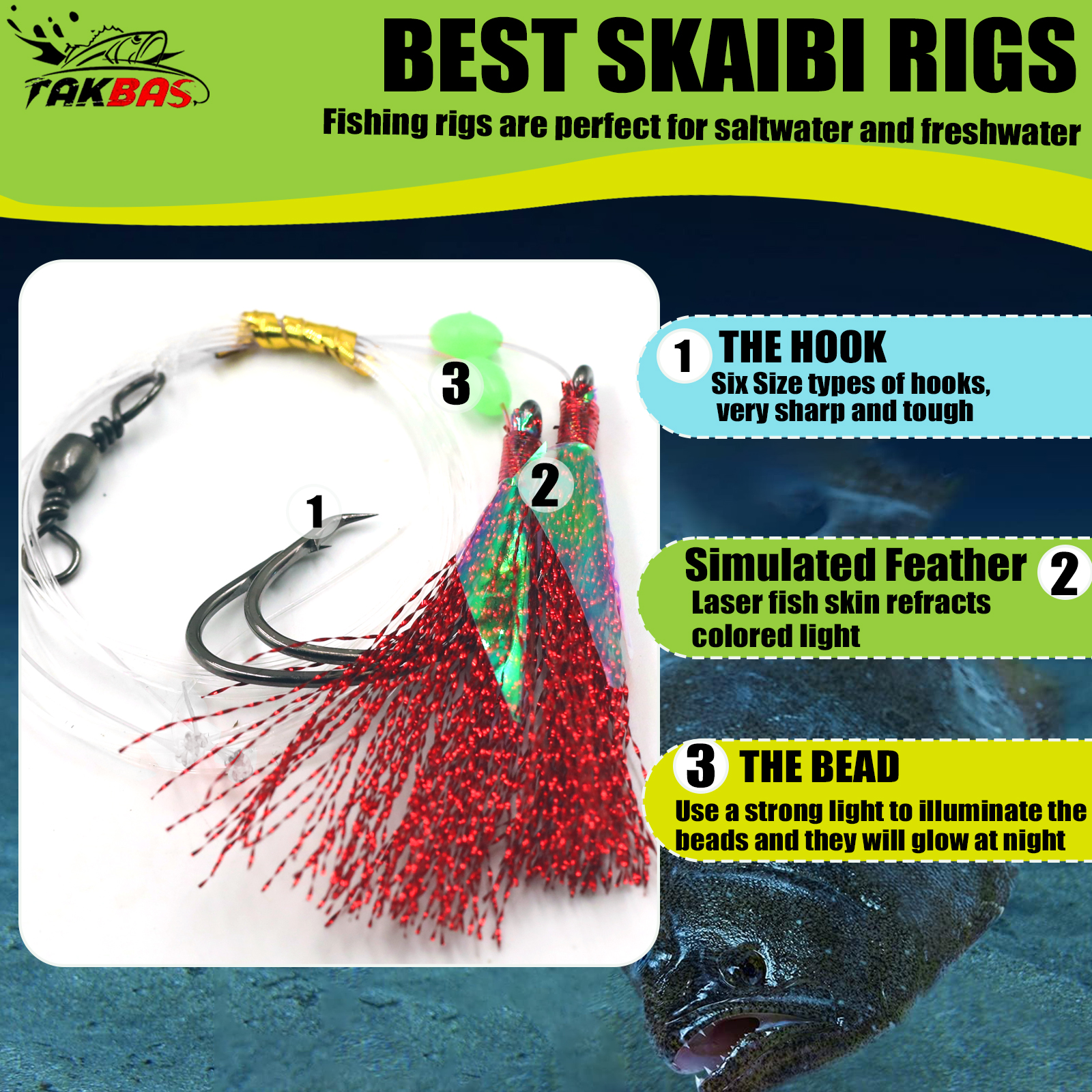 6pcs Snapper Tackle Flasher Ri - Fishing Hook Circle reseña y precio