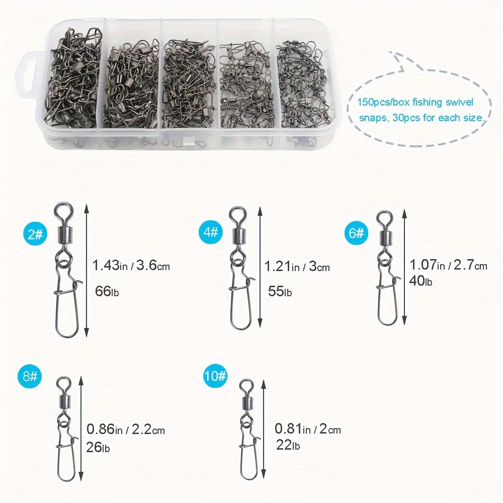 95/210 PCS Set Fishing Connect - Fishing Hook Stainless Steel reseña y precio