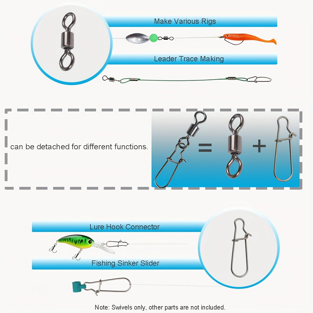 95/210 PCS Set Fishing Connect - Fishing Hook Stainless Steel reseña y precio