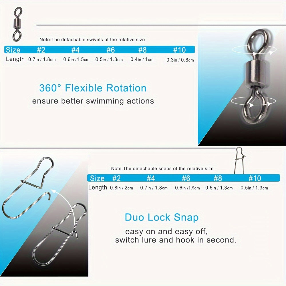 95/210 PCS Set Fishing Connect - Fishing Hook Stainless Steel reseña y precio