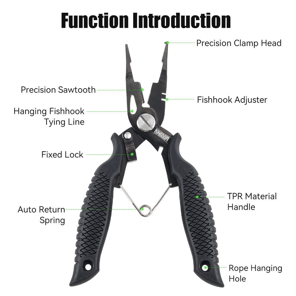Kingdom Fishing Pliers Multifu - Fishing Hook Stainless Steel reseña y precio