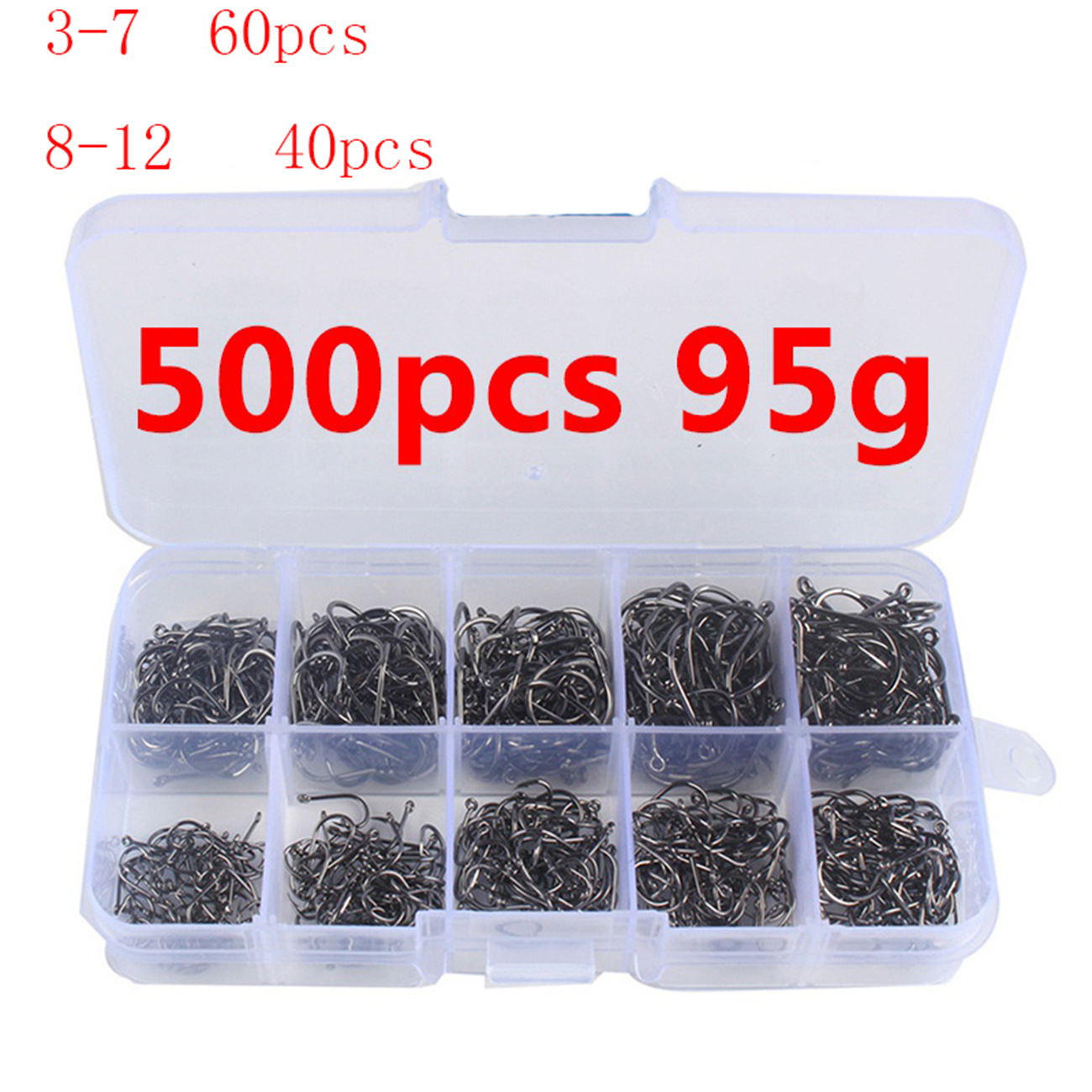 100/500pcs Fishing Hooks Set C - Fishing Hook Circle reseña y precio