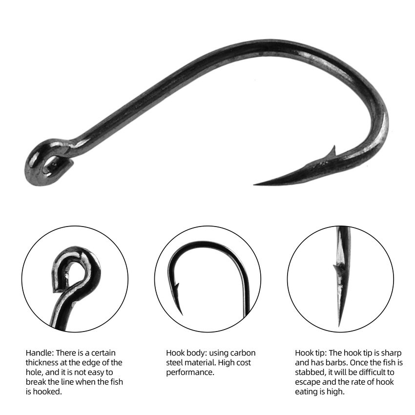 100/500pcs Fishing Hooks Set C - Fishing Hook Circle reseña y precio