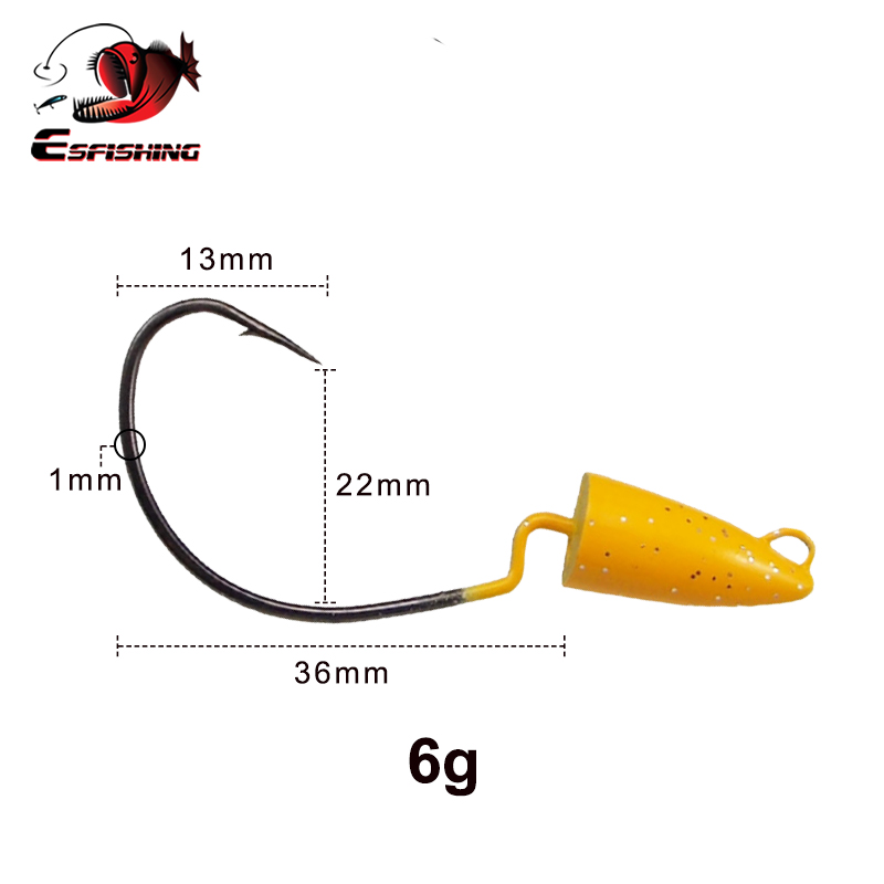 ESFISHING Offset Hook High Str - Fishing Hook Offset reseña y precio