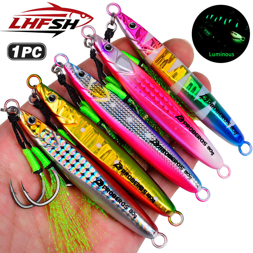 LHFSH Luminous Metal Jig Fishi - Fishing Hook Treble reseña y precio