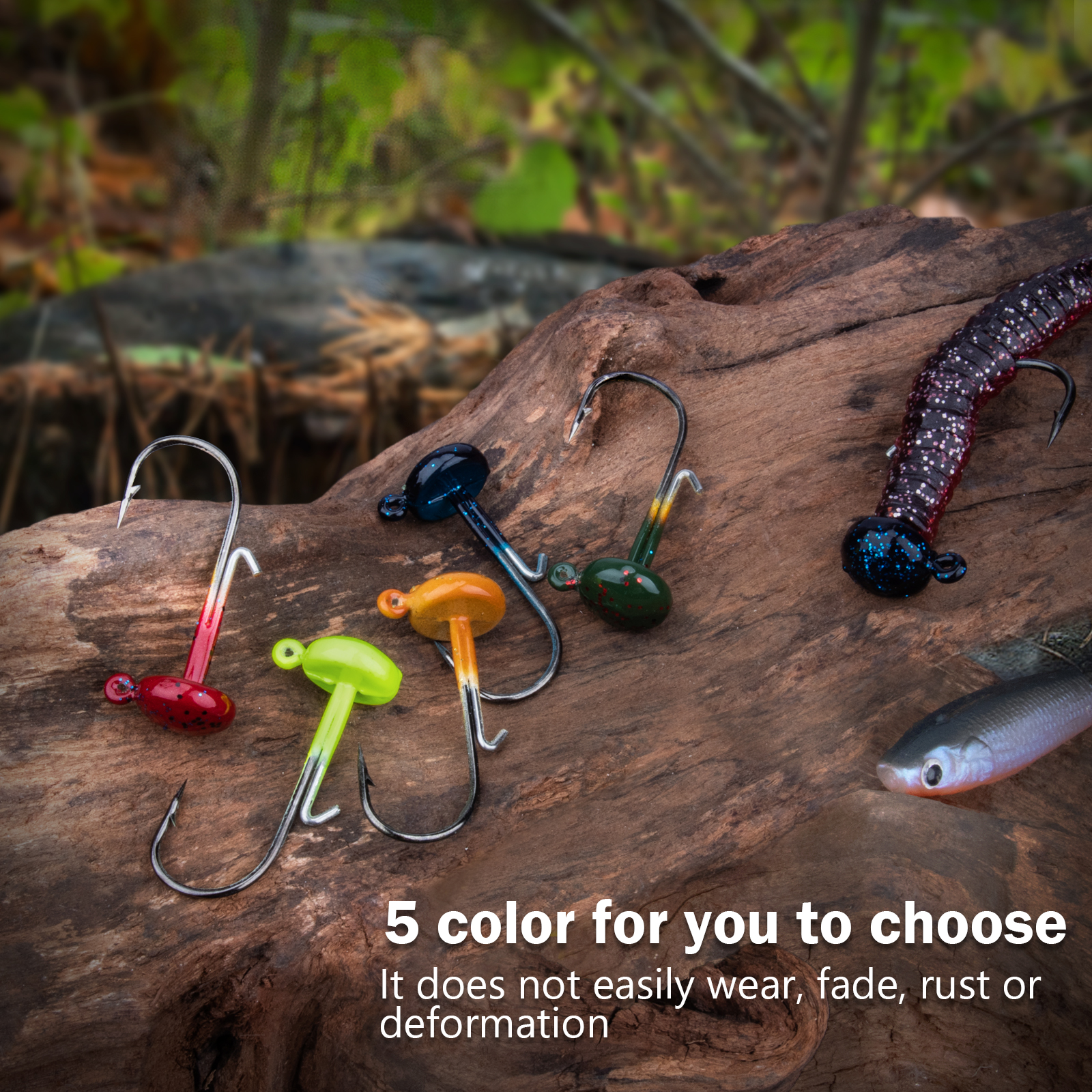 THKFISH 20pcs Ned Rig Jig Head - Fishing Hook Weedless reseña y precio