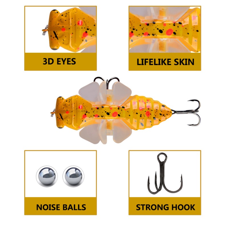 1pc Topwater Spinning Tractor  - Fishing Hook Treble reseña y precio