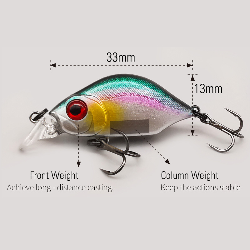 LUREHOLIC 33mm 2.8g Fluttering - Fishing Hook Treble reseña y precio