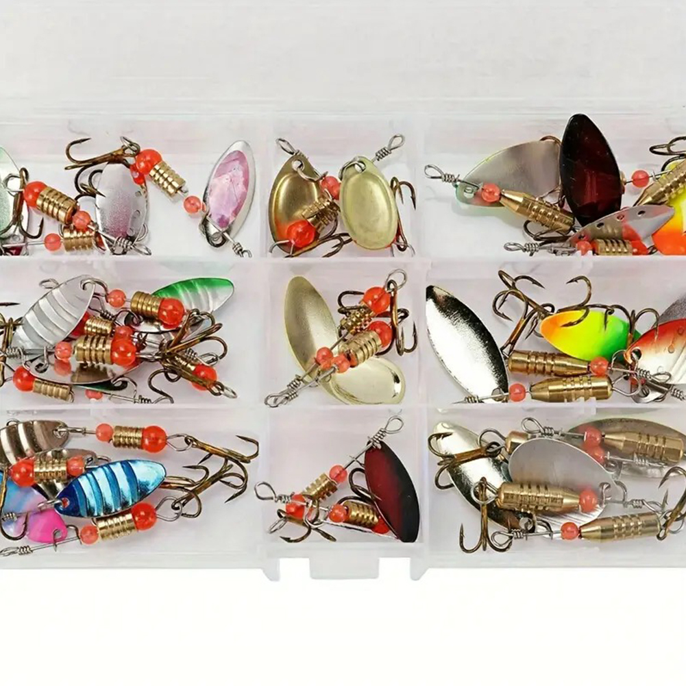 Metal Spoon Fishing Lure Set 3 - Fishing Hook Treble reseña y precio