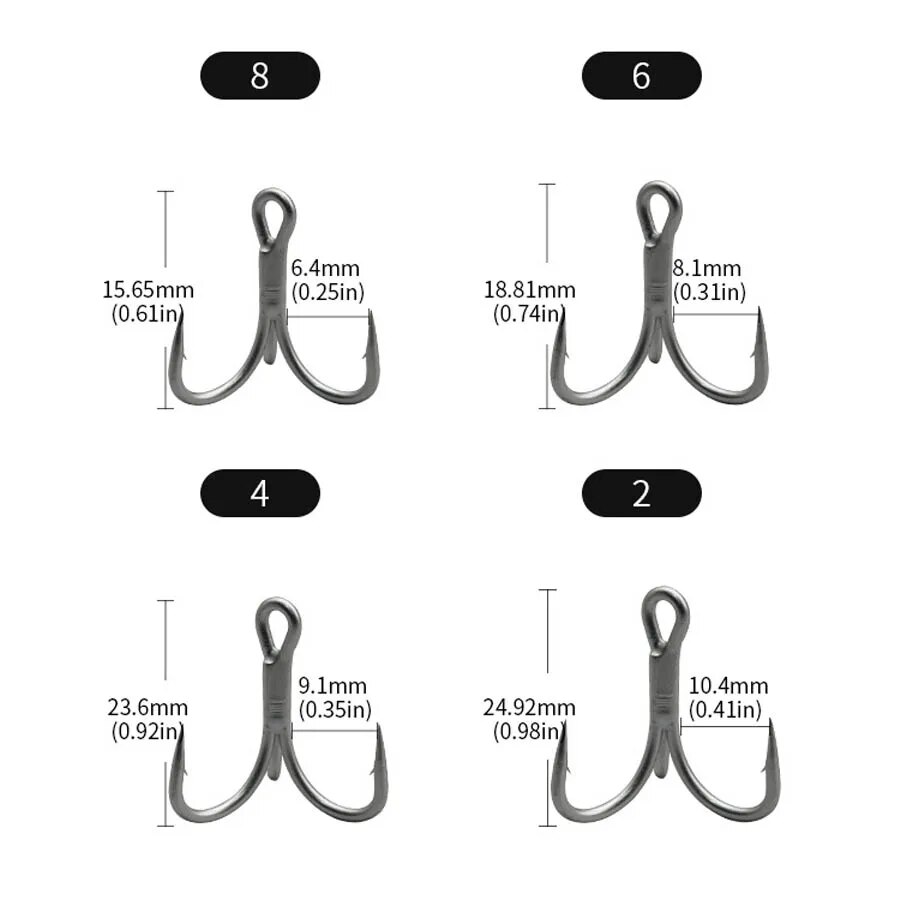 Fishing Treble Hooks High Carb - Fishing Hook Offset reseña y precio