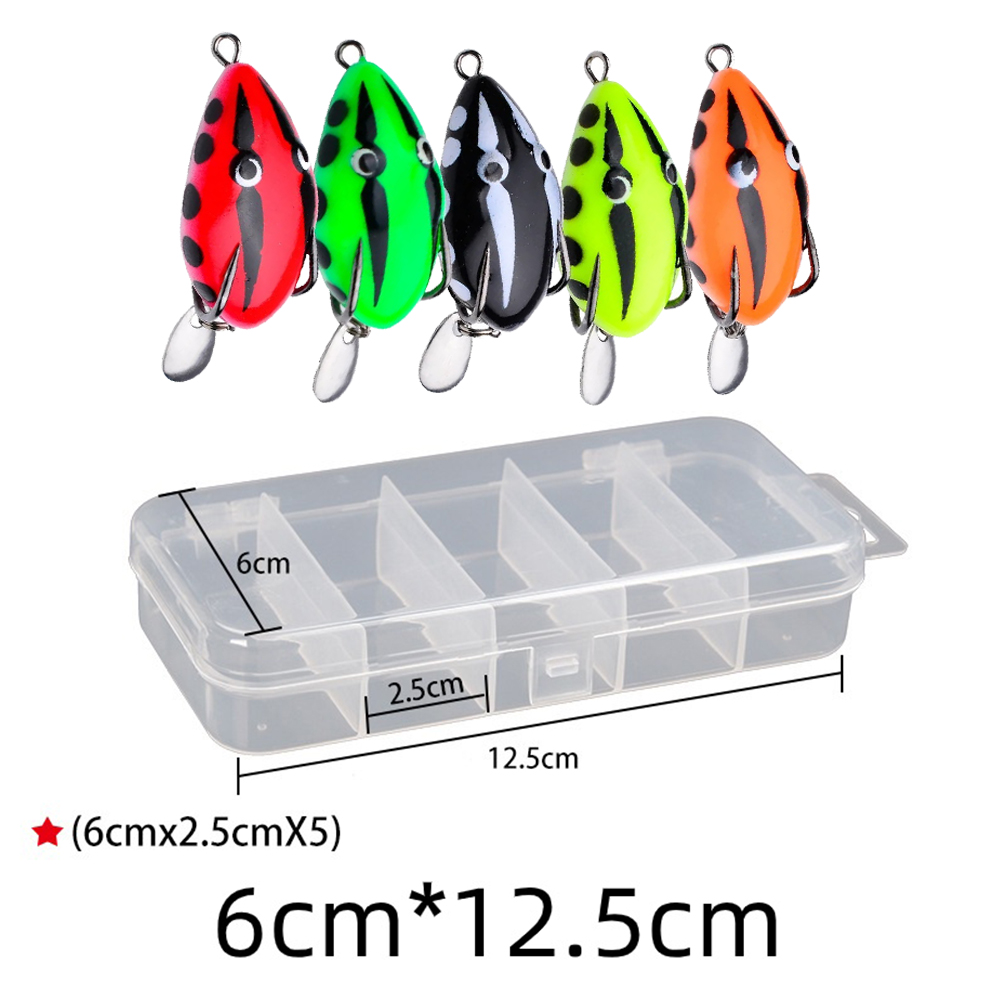 5pcs/Box Topwater Fishing Lure - Fishing Hook Weedless reseña y precio
