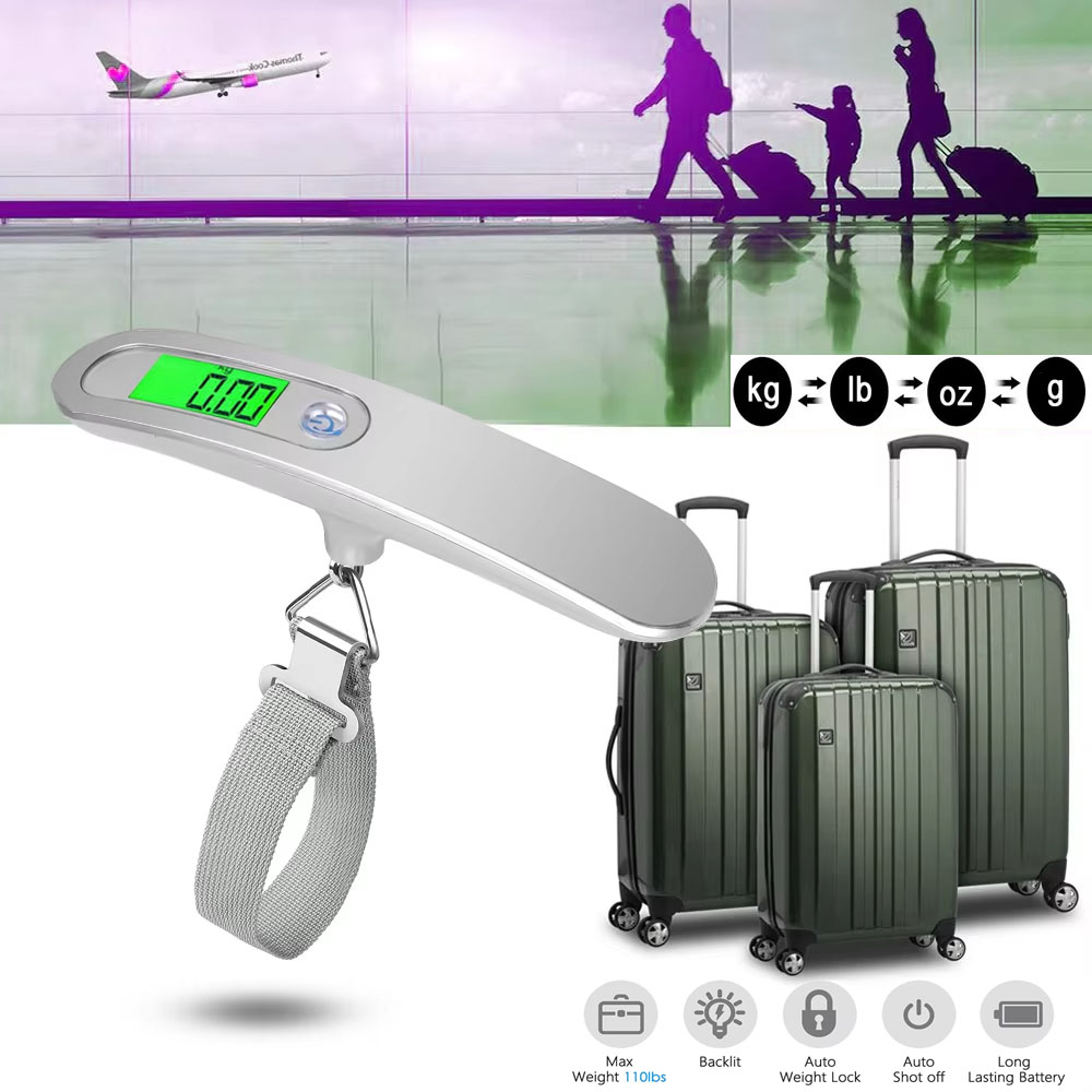 Portable Scale Digital LCD Dis - Fishing Hook Stainless Steel reseña y precio