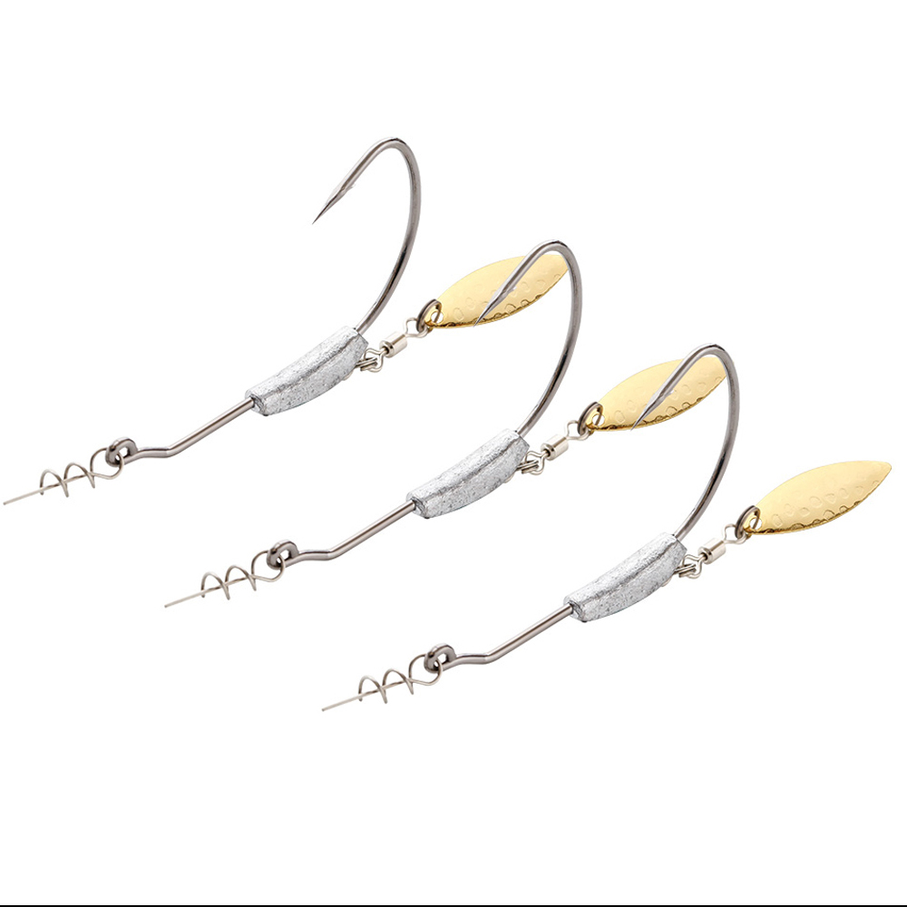 ATUENO 4pcs Offset Fishing Hoo - Fishing Hook Offset reseña y precio