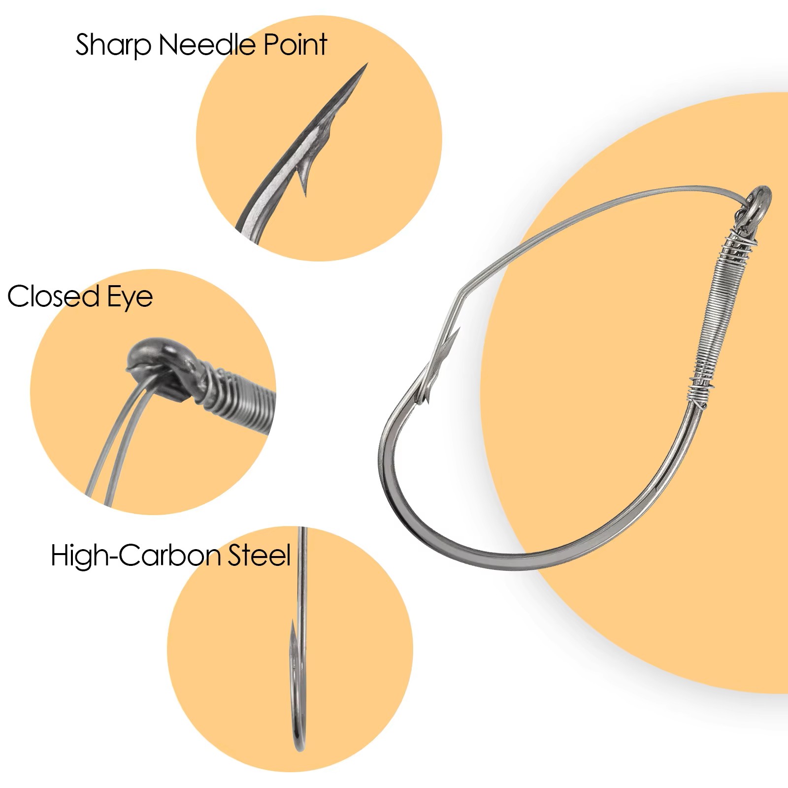 FishTrip Weedless Wacky Rig Ho - Fishing Hook Weedless reseña y precio