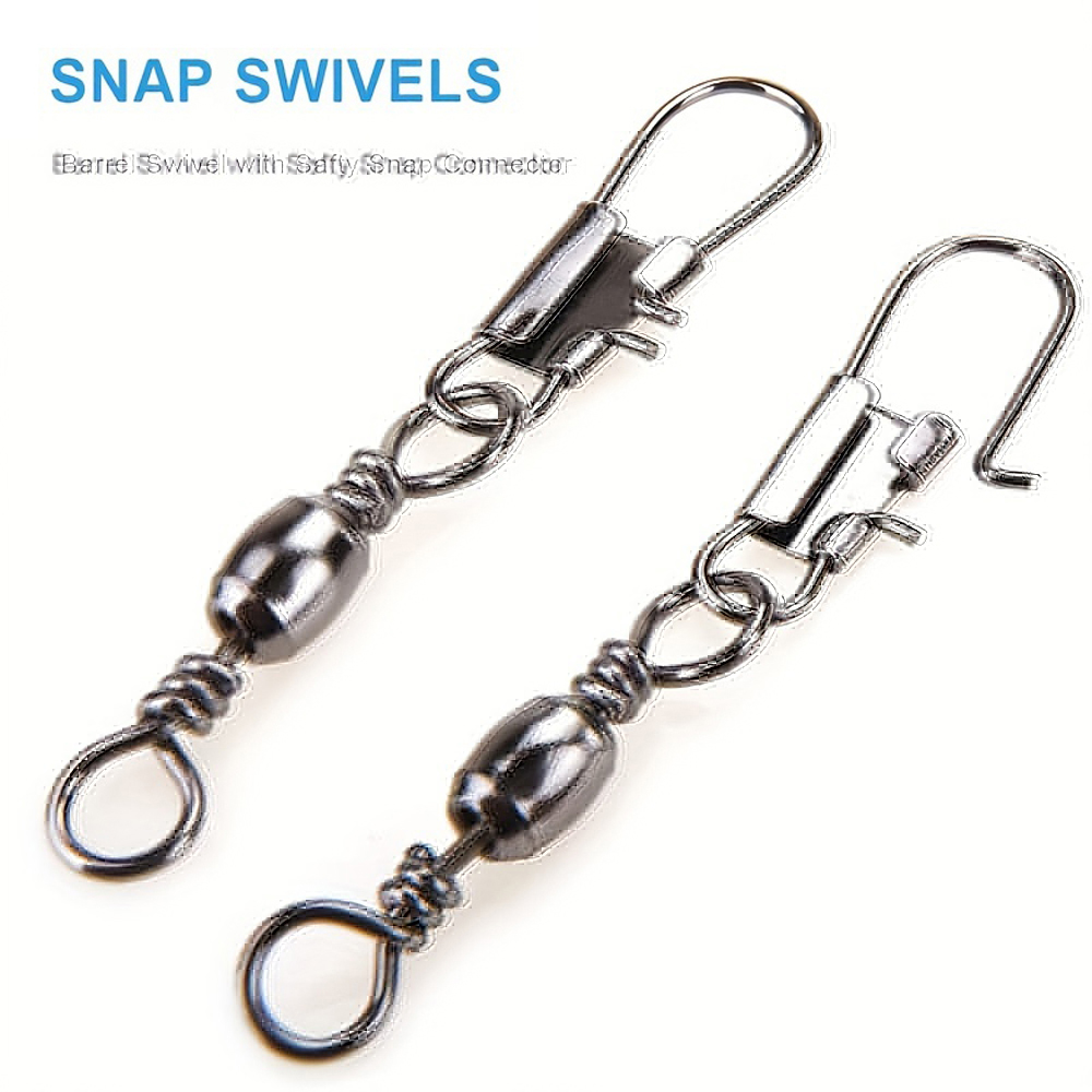 100Pcs/Lot 4#6#8#10#12# Swivel - Fishing Hook Stainless Steel reseña y precio