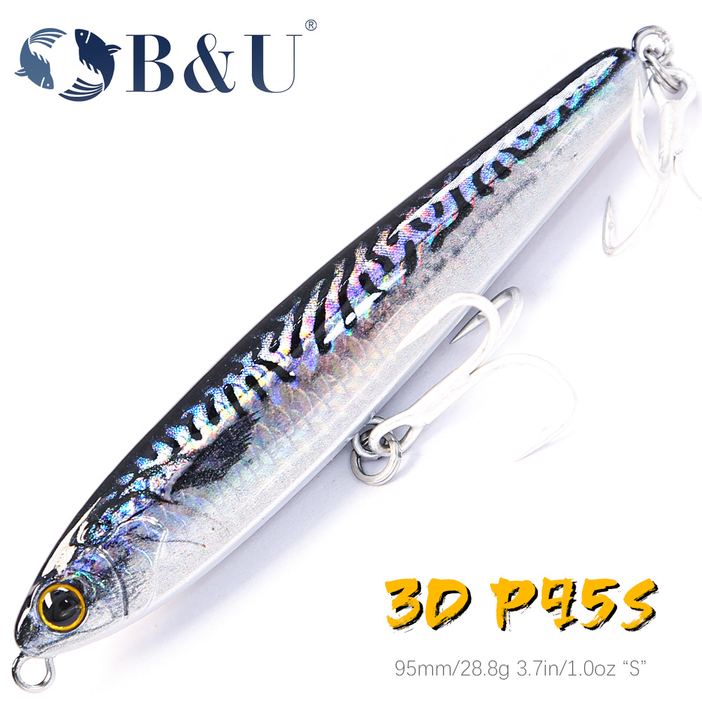 B&U Sinking Pencil Fishing Lur - Fishing Hook Treble reseña y precio