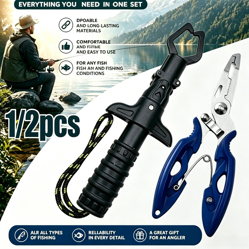 1/2pcs Fishing Gripper and Pli - Fishing Hook Remover reseña y precio