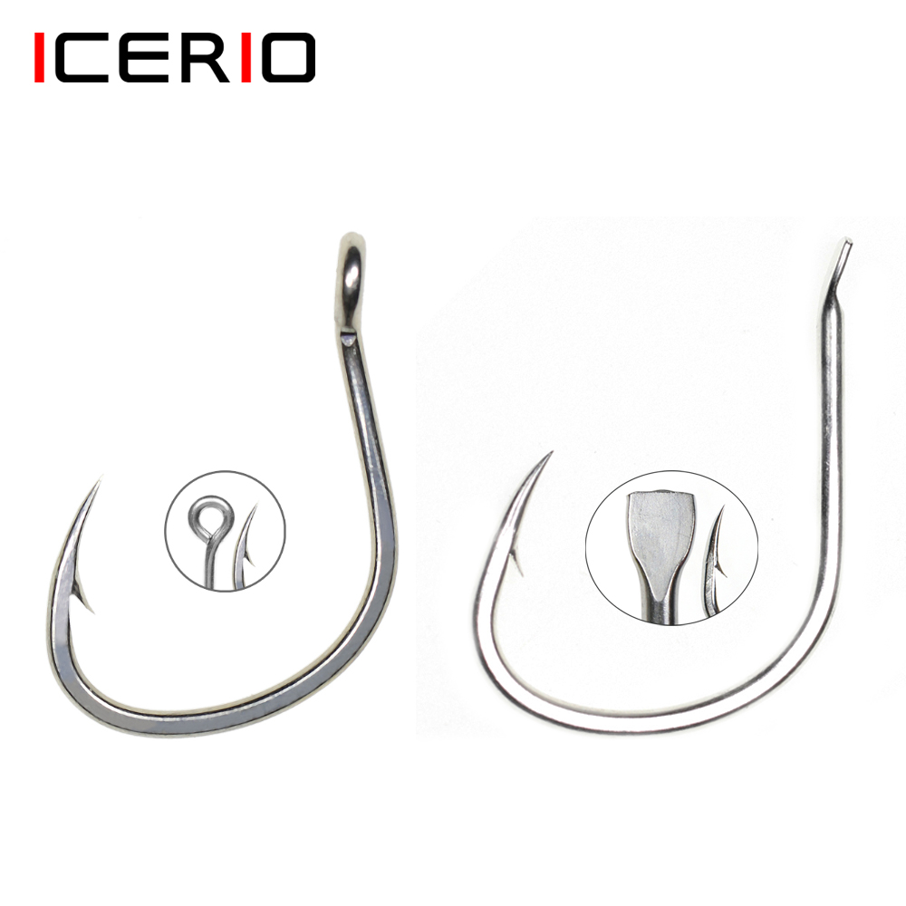 ICERIO 10PCS Matte Tin Coating - Fishing Hook Assortment reseña y precio