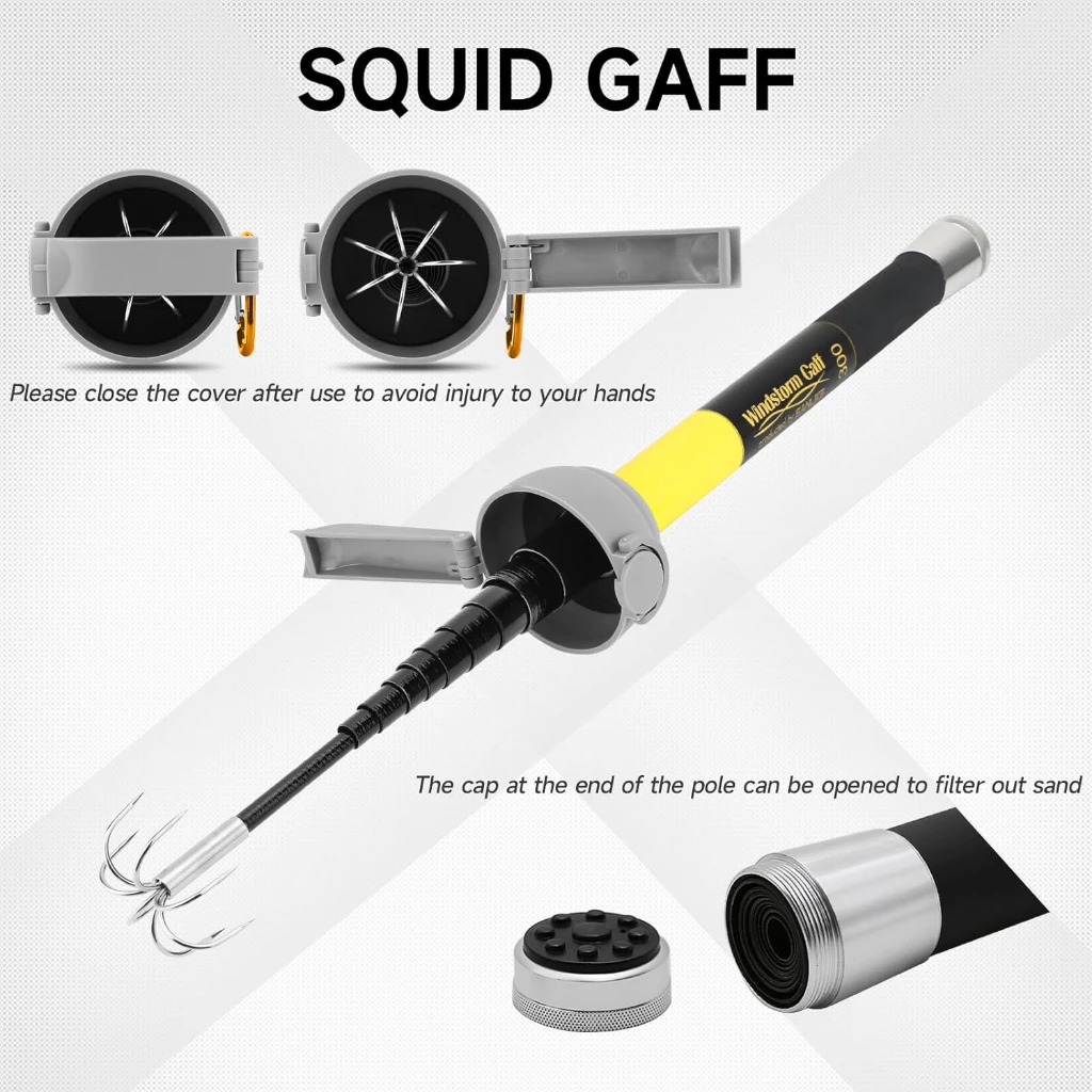 SANLIKE Fishing-Squid Gaff 3M/ - Fishing Hook Stainless Steel reseña y precio