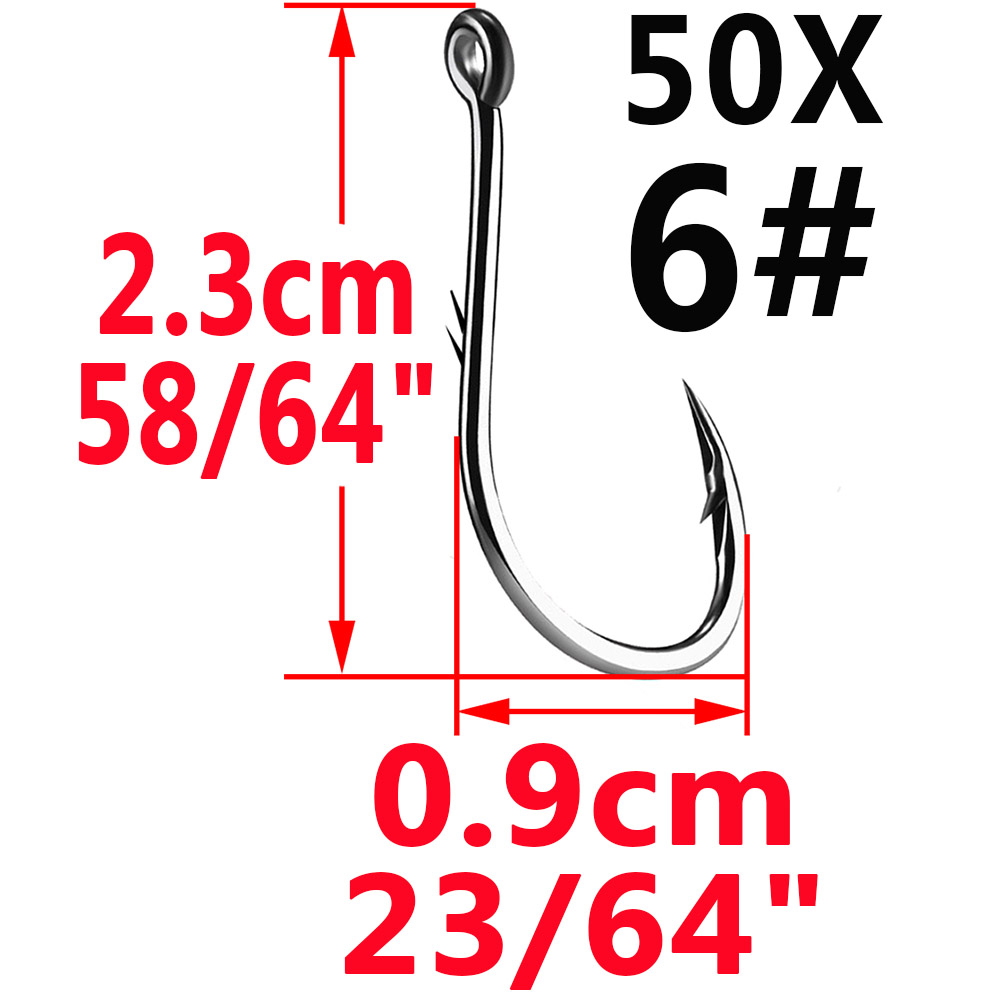 50pcs Iseama Circle Carp Eyed  - Fishing Hook Circle reseña y precio