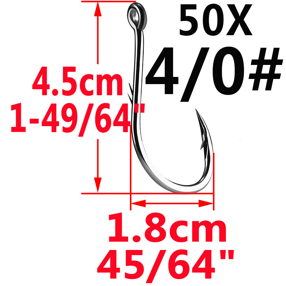 50pcs Iseama Circle Carp Eyed  - Fishing Hook Circle reseña y precio