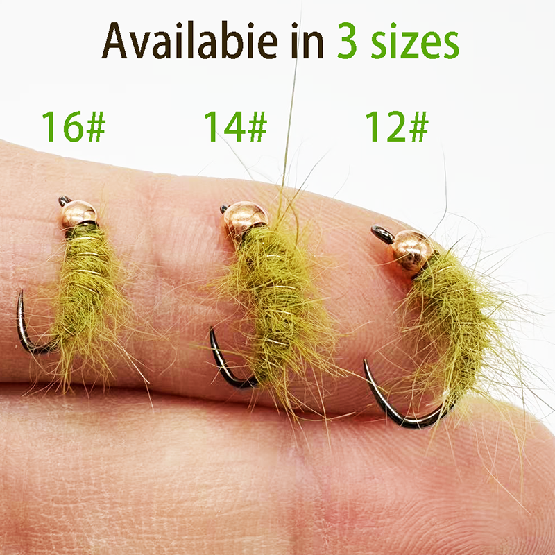 5PCS Fly Fishing Nymphs Wet Fl - Fishing Hook Barbless reseña y precio
