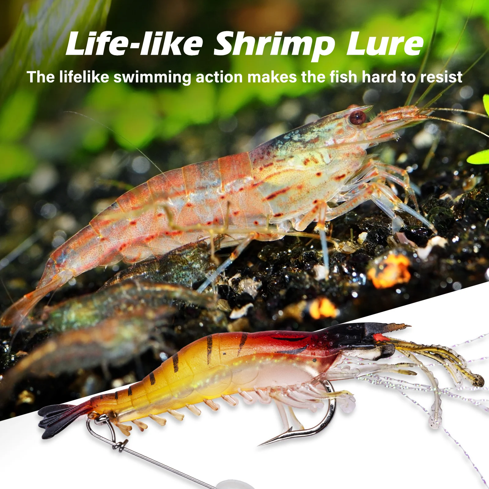 Goture Silicon Shrimp Fishing  - Fishing Hook Assortment reseña y precio