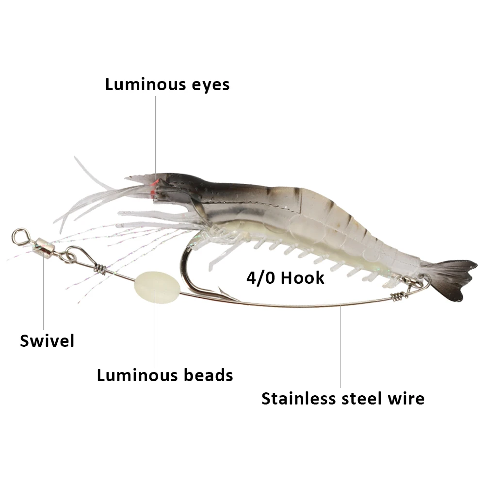 Goture Silicon Shrimp Fishing  - Fishing Hook Assortment reseña y precio