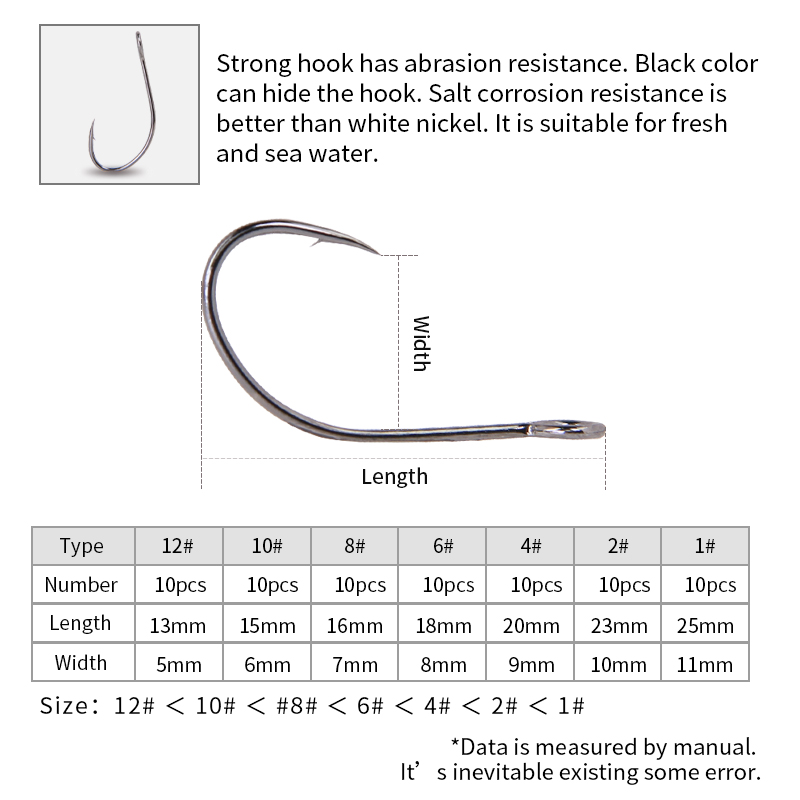 20pcs High Carbon Steel High-c - Fishing Hook Weedless reseña y precio