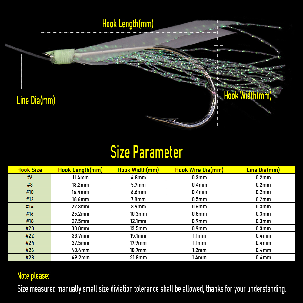 WIFREO 50pc Luminous Simulated - Fishing Hook Circle reseña y precio