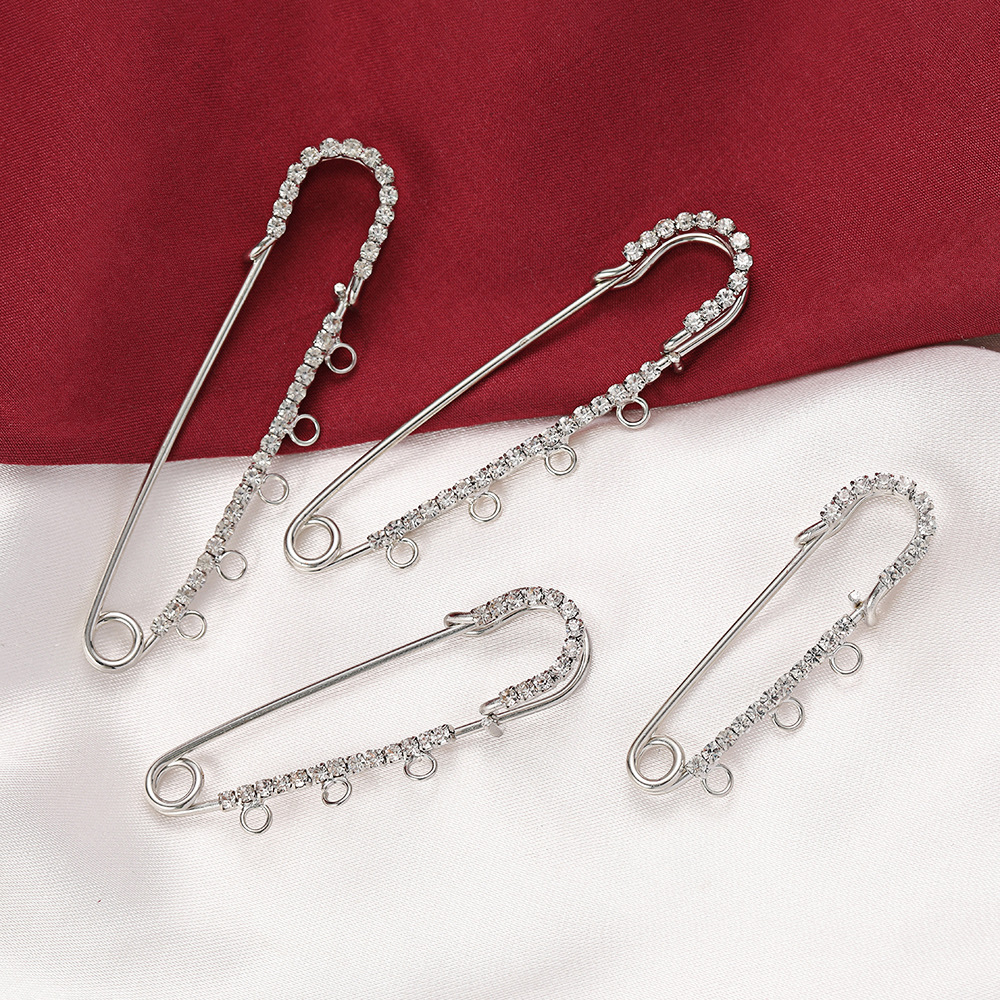 5pcs Rhinestone Charms Safety  - Fishing Hook Size reseña y precio