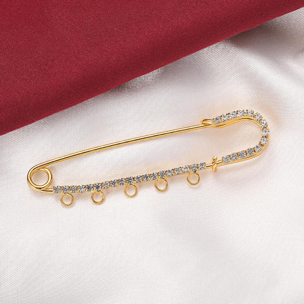 5pcs Rhinestone Charms Safety  - Fishing Hook Size reseña y precio