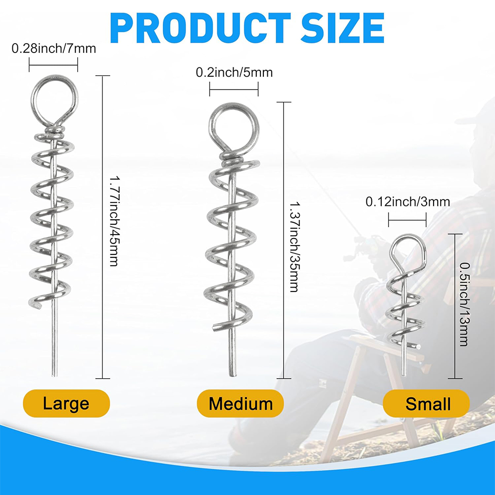 50Pcs Spring Twist Lock Fishin - Fishing Hook Stainless Steel reseña y precio