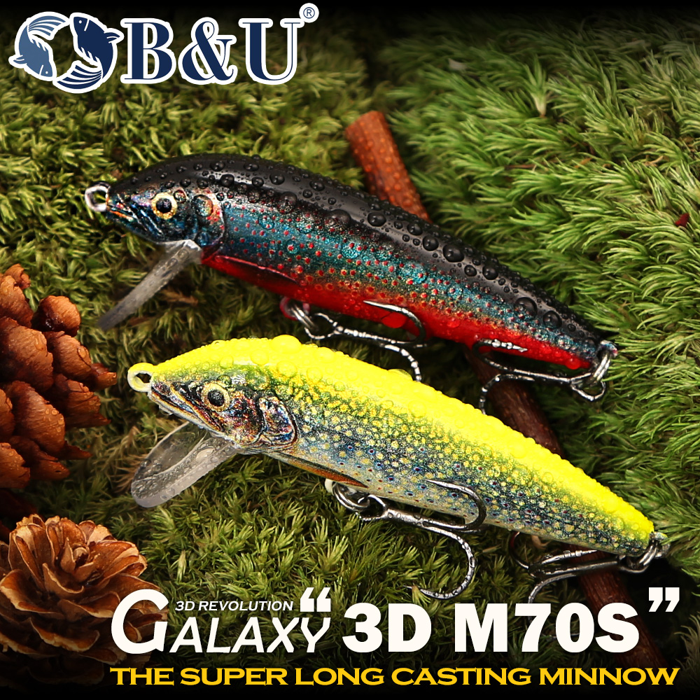 B&U Sinking Minnow Fishing Lur - Fishing Hook Treble reseña y precio