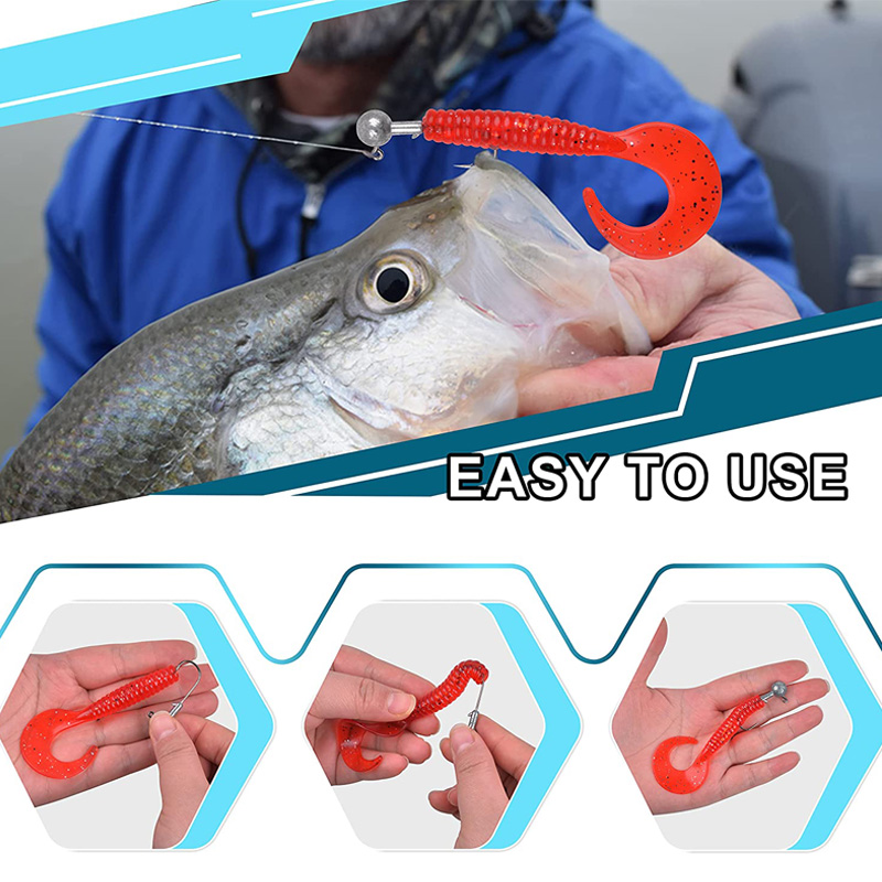 100PCS Fishing Hooks Lead Jig  - Fishing Hook Offset reseña y precio