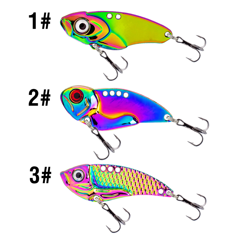 3PCS Metal Colorful VIB Lure 5 - Fishing Hook Treble reseña y precio
